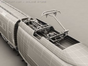 generic high speed train 3Dモデル