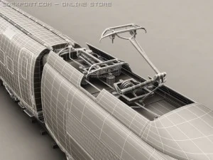 generic high speed train 3D Model