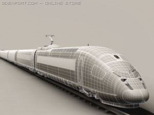 generic high speed train 3Dモデル