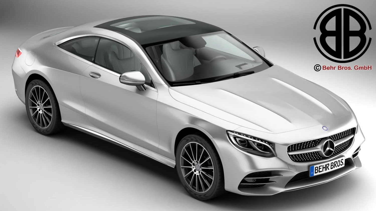 mercedes s class coupe amg line 2018 3D Model .c4d .max .obj .3ds .fbx .stl .blend 