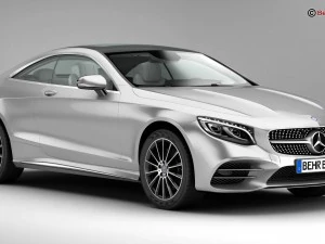 mercedes s class coupe amg line 2018 3D Model