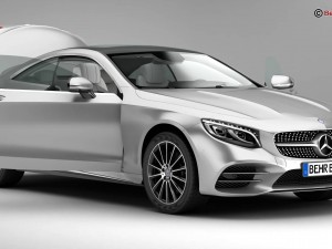 mercedes s class coupe amg line 2018 Modello 3D