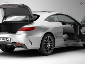mercedes s class coupe amg line 2018 3D Model