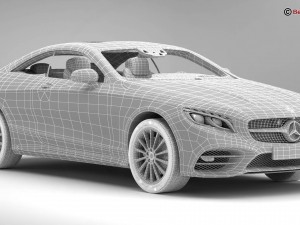 mercedes s class coupe amg line 2018 Modello 3D