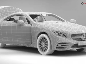 mercedes s class coupe amg line 2018 3D Model