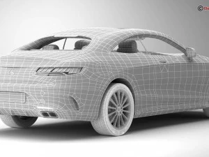 mercedes s class coupe amg line 2018 3D Model