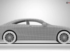 mercedes s class coupe amg line 2018 3D Model