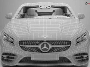 mercedes s class coupe amg line 2018 3D Model