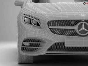 mercedes s class coupe amg line 2018 3D Model