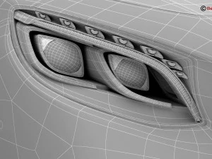 mercedes s class coupe amg line 2018 3D Model