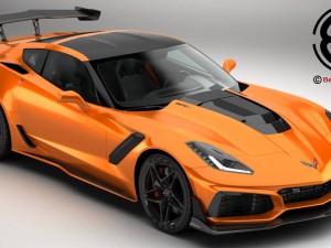 chevrolet corvette zr1 2019 Modelo 3D