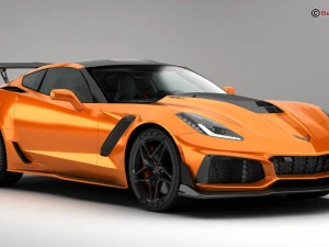 chevrolet corvette zr1 2019 3D Model