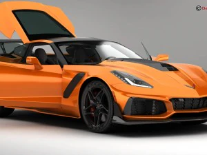 chevrolet corvette zr1 2019 3D Model