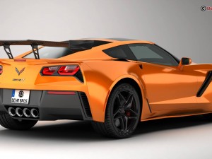 chevrolet corvette zr1 2019 Modèle 3D