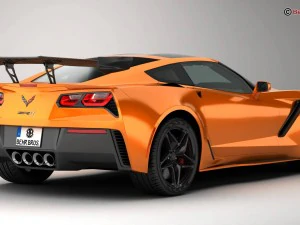 chevrolet corvette zr1 2019 3D Model