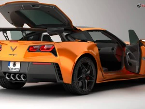 chevrolet corvette zr1 2019 3D Model