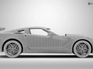 chevrolet corvette zr1 2019 3D Model