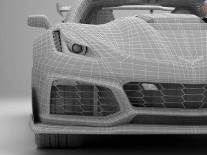 chevrolet corvette zr1 2019 3D Model