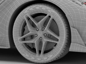 chevrolet corvette zr1 2019 3D Model