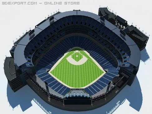baseball stadium 3D Model .c4d .max .obj .3ds .fbx .stl .blend 