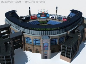 baseball stadium Model 3D