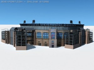 baseball stadium Model 3D