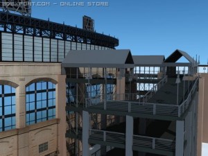 baseball stadium Model 3D