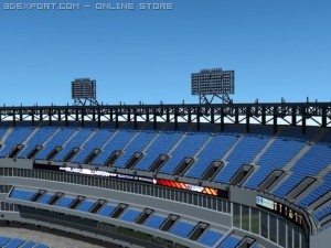 baseball stadium Model 3D