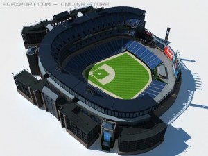 baseball stadium Model 3D