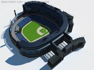 baseball stadium Model 3D