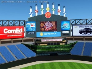 baseball stadium Model 3D