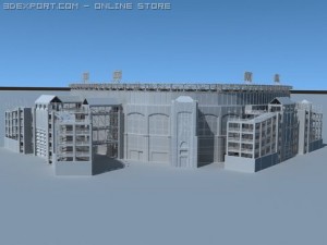 baseball stadium Model 3D
