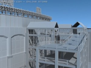 baseball stadium Model 3D