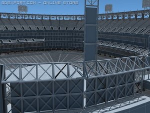 baseball stadium Model 3D