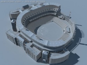 baseball stadium Model 3D