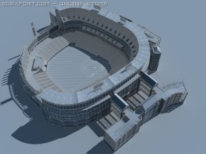 baseball stadium Model 3D