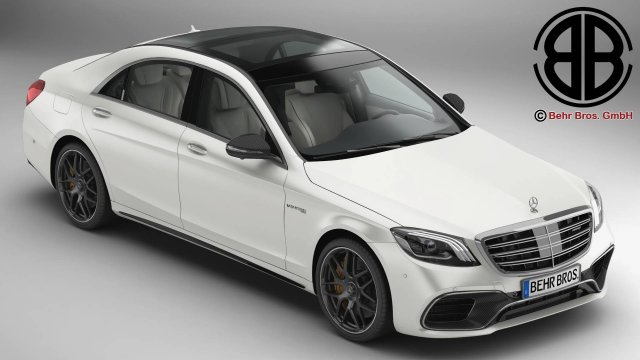 mercedes s class amg s63 2018 3Dモデル .c4d .max .obj .3ds .fbx .stl .blend 