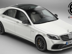 mercedes s class amg s63 2018 Modelo 3D