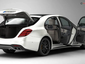 mercedes s class amg s63 2018 3D Model
