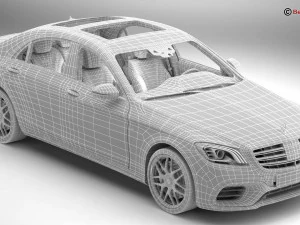 mercedes s class amg s63 2018 3D Model