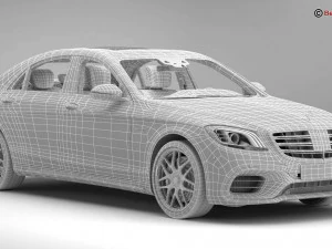 mercedes s class amg s63 2018 3D Model