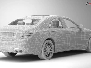 mercedes s class amg s63 2018 3D Model