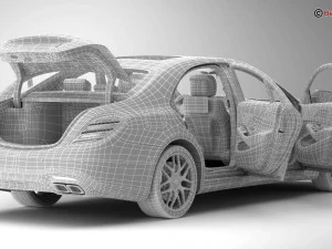 mercedes s class amg s63 2018 3D Model