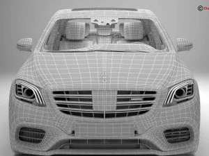 mercedes s class amg s63 2018 3D Model