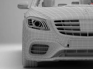 mercedes s class amg s63 2018 3D Model