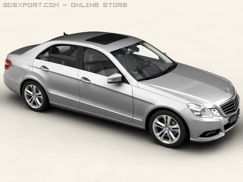 mercedes e class 2010 Modelo 3D .c4d .max .obj .3ds .fbx .stl .blend 