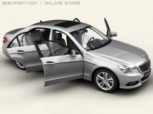 mercedes e class 2010 Modelo 3D