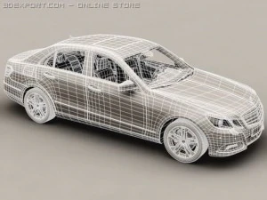 mercedes e class 2010 3D Model