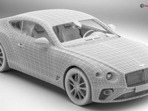 bentley continental gt 2018 3D Model