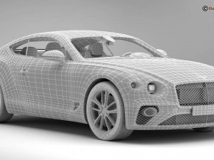 bentley continental gt 2018 3D Model